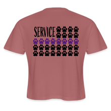 Load image into Gallery viewer, K9s Lead the Way - Service - Women's Cropped T-Shirt - mauve