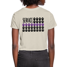 Load image into Gallery viewer, K9s Lead the Way - Service - Women's Cropped T-Shirt - dust