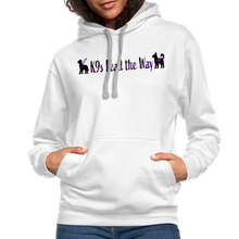 Load image into Gallery viewer, K9s Lead the Way - Service - Contrast Hoodie - white/gray