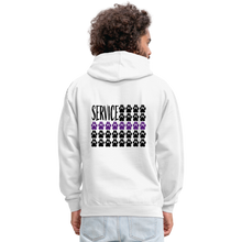 Load image into Gallery viewer, K9s Lead the Way - Service - Contrast Hoodie - white/gray