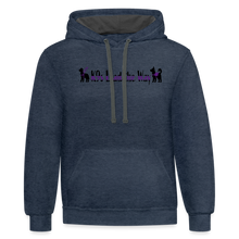 Load image into Gallery viewer, K9s Lead the Way - Service - Contrast Hoodie - indigo heather/asphalt