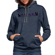 Load image into Gallery viewer, K9s Lead the Way - Service - Contrast Hoodie - indigo heather/asphalt
