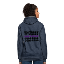 Load image into Gallery viewer, K9s Lead the Way - Service - Contrast Hoodie - indigo heather/asphalt