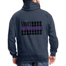 Load image into Gallery viewer, K9s Lead the Way - Service - Contrast Hoodie - indigo heather/asphalt