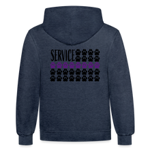 Load image into Gallery viewer, K9s Lead the Way - Service - Contrast Hoodie - indigo heather/asphalt