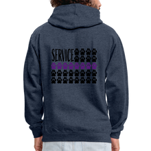 Load image into Gallery viewer, K9s Lead the Way - Service - Contrast Hoodie - indigo heather/asphalt