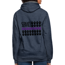 Load image into Gallery viewer, K9s Lead the Way - Service - Contrast Hoodie - indigo heather/asphalt