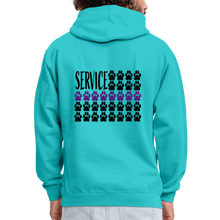 Load image into Gallery viewer, K9s Lead the Way - Service - Contrast Hoodie - scuba blue/asphalt