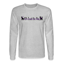 Load image into Gallery viewer, K9s Lead the Way - Service - Men's Long Sleeve T-Shirt - heather gray