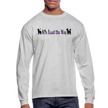 Load image into Gallery viewer, K9s Lead the Way - Service - Men's Long Sleeve T-Shirt - heather gray