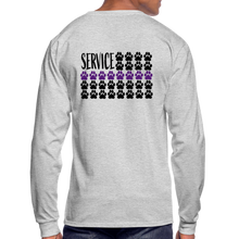 Load image into Gallery viewer, K9s Lead the Way - Service - Men's Long Sleeve T-Shirt - heather gray