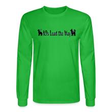 Load image into Gallery viewer, K9s Lead the Way - Service - Men's Long Sleeve T-Shirt - bright green