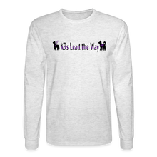 Load image into Gallery viewer, K9s Lead the Way - Service - Men's Long Sleeve T-Shirt - light heather gray