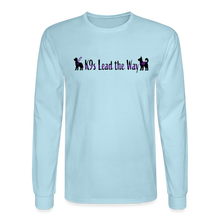 Load image into Gallery viewer, K9s Lead the Way - Service - Men's Long Sleeve T-Shirt - powder blue
