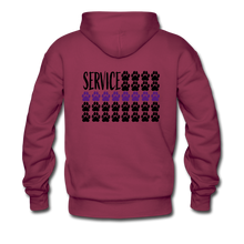 Load image into Gallery viewer, K9s Lead the Way - Service - Men’s Premium Hoodie - burgundy