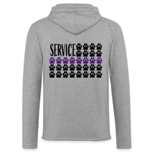 Load image into Gallery viewer, K9s Lead the Way - Service - Unisex Lightweight Terry Hoodie - heather gray