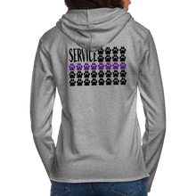 Load image into Gallery viewer, K9s Lead the Way - Service - Unisex Lightweight Terry Hoodie - heather gray
