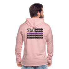 Load image into Gallery viewer, K9s Lead the Way - Service - Unisex Lightweight Terry Hoodie - cream heather pink