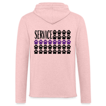 Load image into Gallery viewer, K9s Lead the Way - Service - Unisex Lightweight Terry Hoodie - cream heather pink