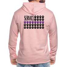 Load image into Gallery viewer, K9s Lead the Way - Service - Unisex Lightweight Terry Hoodie - cream heather pink