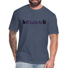 Load image into Gallery viewer, K9s Lead the Way - Service - Fitted Cotton/Poly T-Shirt by Next Level - heather navy