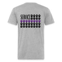 Load image into Gallery viewer, K9s Lead the Way - Service - Fitted Cotton/Poly T-Shirt by Next Level - heather gray