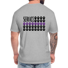 Load image into Gallery viewer, K9s Lead the Way - Service - Fitted Cotton/Poly T-Shirt by Next Level - heather gray