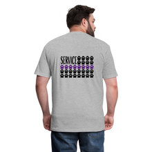 Load image into Gallery viewer, K9s Lead the Way - Service - Fitted Cotton/Poly T-Shirt by Next Level - heather gray