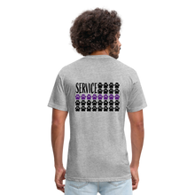 Load image into Gallery viewer, K9s Lead the Way - Service - Fitted Cotton/Poly T-Shirt by Next Level - heather gray