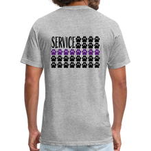 Load image into Gallery viewer, K9s Lead the Way - Service - Fitted Cotton/Poly T-Shirt by Next Level - heather gray