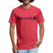 Load image into Gallery viewer, K9s Lead the Way - Service - Fitted Cotton/Poly T-Shirt by Next Level - heather red