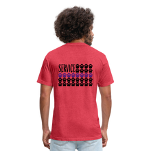 Load image into Gallery viewer, K9s Lead the Way - Service - Fitted Cotton/Poly T-Shirt by Next Level - heather red