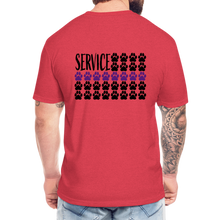 Load image into Gallery viewer, K9s Lead the Way - Service - Fitted Cotton/Poly T-Shirt by Next Level - heather red
