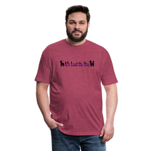 Load image into Gallery viewer, K9s Lead the Way - Service - Fitted Cotton/Poly T-Shirt by Next Level - heather burgundy