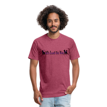 Load image into Gallery viewer, K9s Lead the Way - Service - Fitted Cotton/Poly T-Shirt by Next Level - heather burgundy