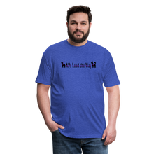 Load image into Gallery viewer, K9s Lead the Way - Service - Fitted Cotton/Poly T-Shirt by Next Level - heather royal