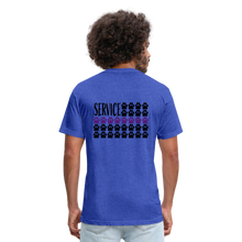 Load image into Gallery viewer, K9s Lead the Way - Service - Fitted Cotton/Poly T-Shirt by Next Level - heather royal
