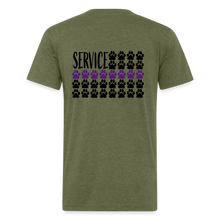 Load image into Gallery viewer, K9s Lead the Way - Service - Fitted Cotton/Poly T-Shirt by Next Level - heather military green