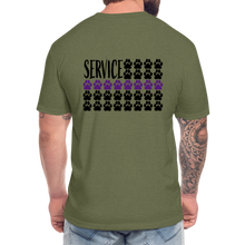 Load image into Gallery viewer, K9s Lead the Way - Service - Fitted Cotton/Poly T-Shirt by Next Level - heather military green