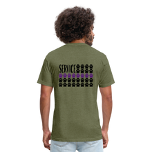 Load image into Gallery viewer, K9s Lead the Way - Service - Fitted Cotton/Poly T-Shirt by Next Level - heather military green