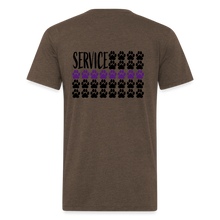 Load image into Gallery viewer, K9s Lead the Way - Service - Fitted Cotton/Poly T-Shirt by Next Level - heather espresso