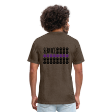 Load image into Gallery viewer, K9s Lead the Way - Service - Fitted Cotton/Poly T-Shirt by Next Level - heather espresso