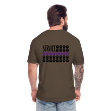 Load image into Gallery viewer, K9s Lead the Way - Service - Fitted Cotton/Poly T-Shirt by Next Level - heather espresso