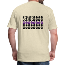 Load image into Gallery viewer, K9s Lead the Way - Service - Fitted Cotton/Poly T-Shirt by Next Level - heather cream