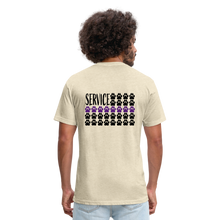 Load image into Gallery viewer, K9s Lead the Way - Service - Fitted Cotton/Poly T-Shirt by Next Level - heather cream