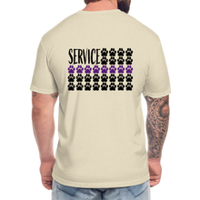 Load image into Gallery viewer, K9s Lead the Way - Service - Fitted Cotton/Poly T-Shirt by Next Level - heather cream