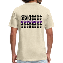 Load image into Gallery viewer, K9s Lead the Way - Service - Fitted Cotton/Poly T-Shirt by Next Level - heather cream