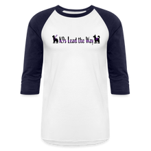 Load image into Gallery viewer, K9s Lead the Way - Service - Baseball T-Shirt - white/navy