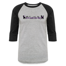 Load image into Gallery viewer, K9s Lead the Way - Service - Baseball T-Shirt - heather gray/black