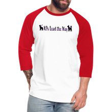 Load image into Gallery viewer, K9s Lead the Way - Service - Baseball T-Shirt - white/red